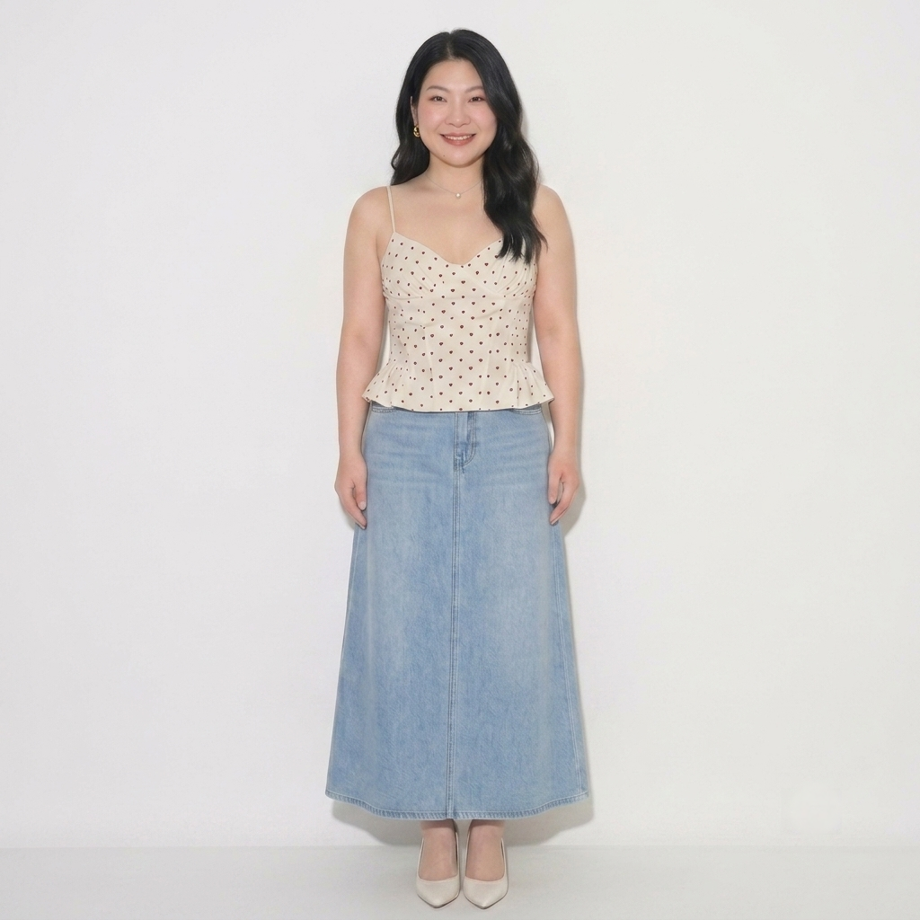 đồ bigsize, váy jean bigsize