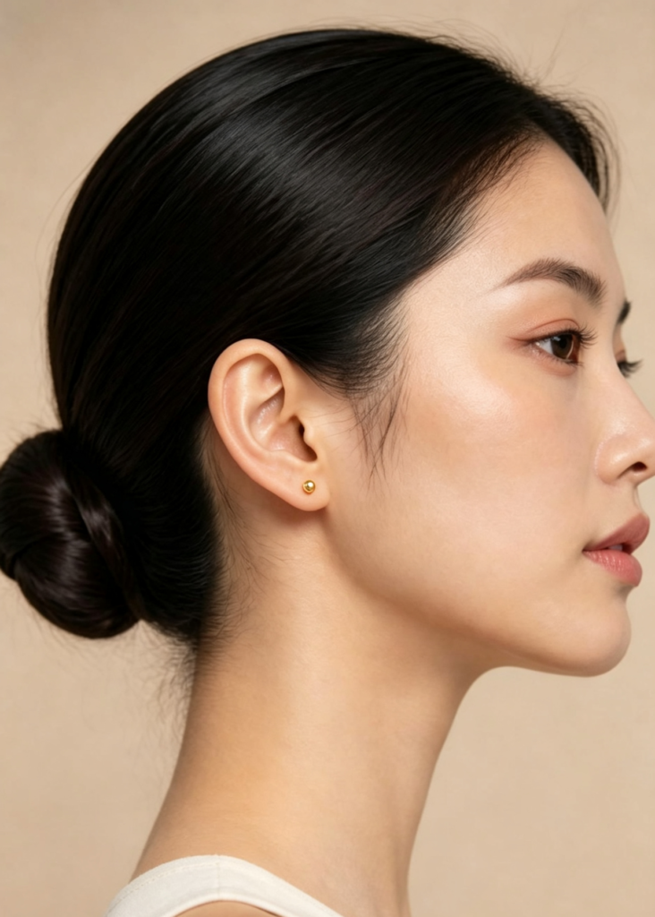 Bông Tai Starlit Gold Đính Đá CZ Mạ Vàng 18K - AS088