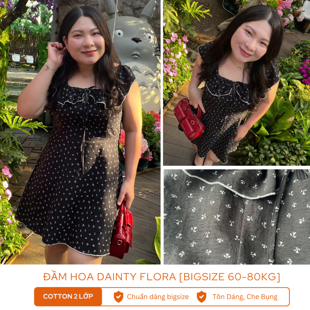 Đầm Bigsize Dainty Flora - thiết kế cao cấp ORA39