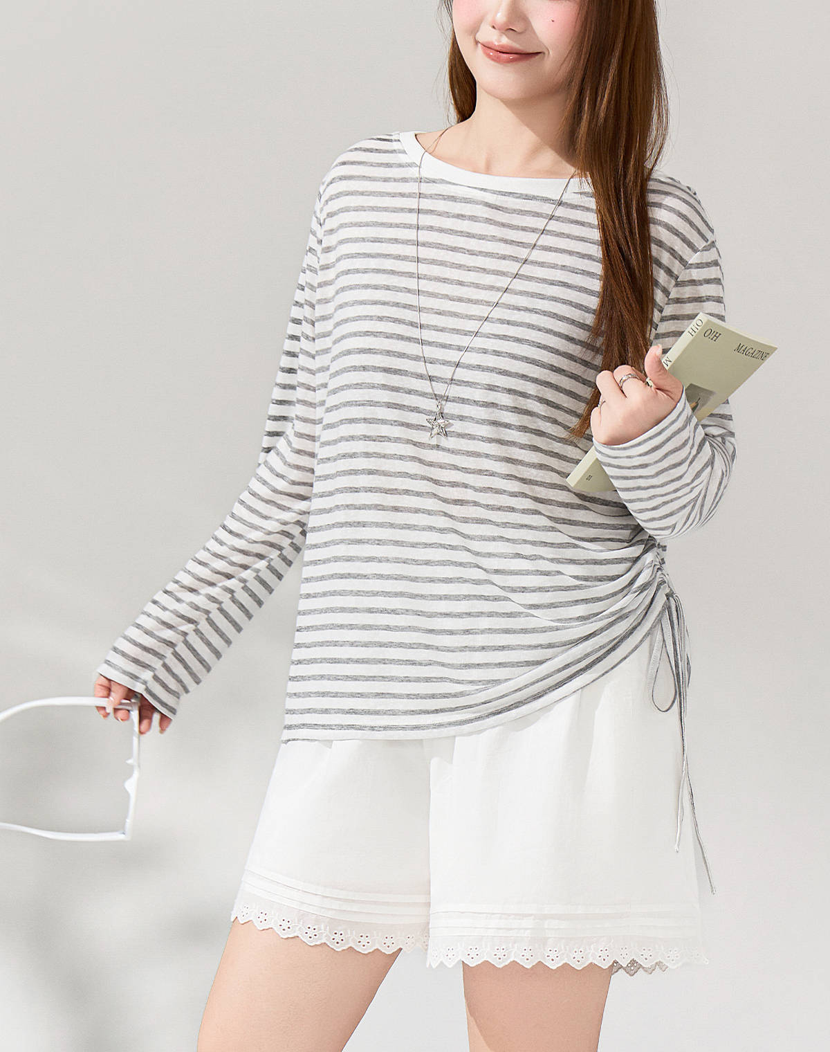 Quần shorts Bigsize Dáng Chữ A, Lưng Thun Phối Ren – Vải Cotton | THE ORA BIGSIZE