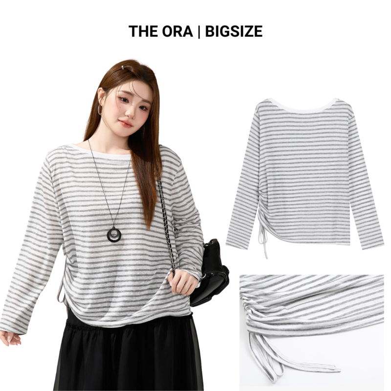 áo bigsize dài tay vải tencel tuyết hoa