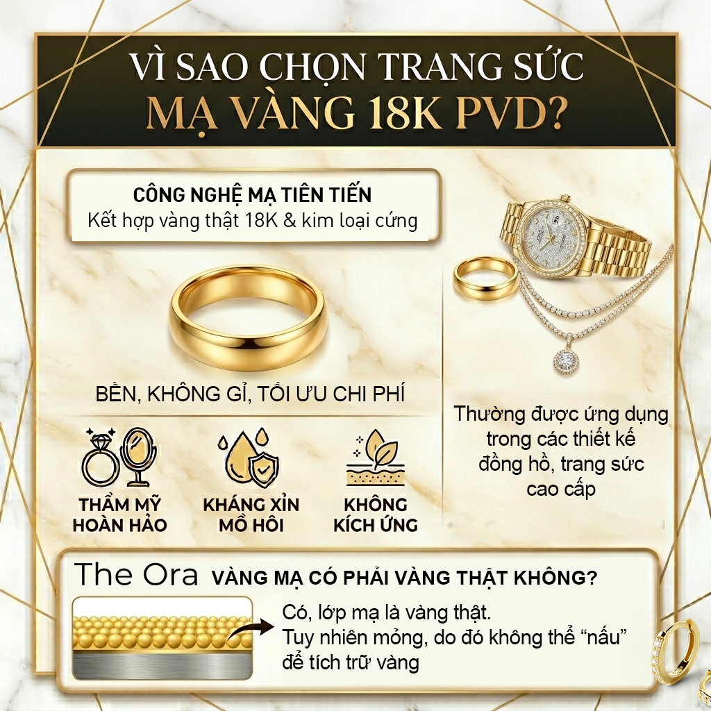 Bông Tai Nữ Golden Twist Mạ Vàng 18K - Ora AS082 - Ảnh 4